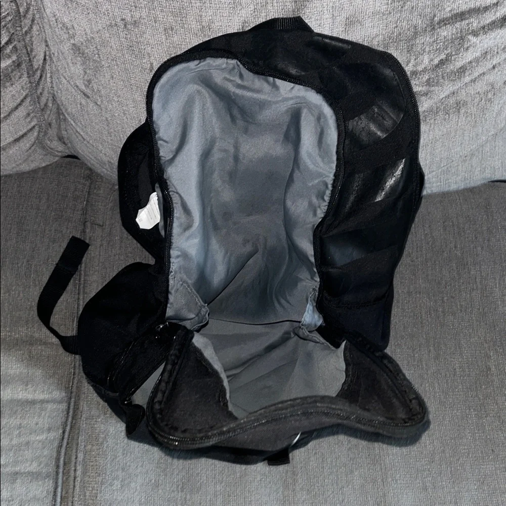Nike Black Backpack with White Swoosh Logo